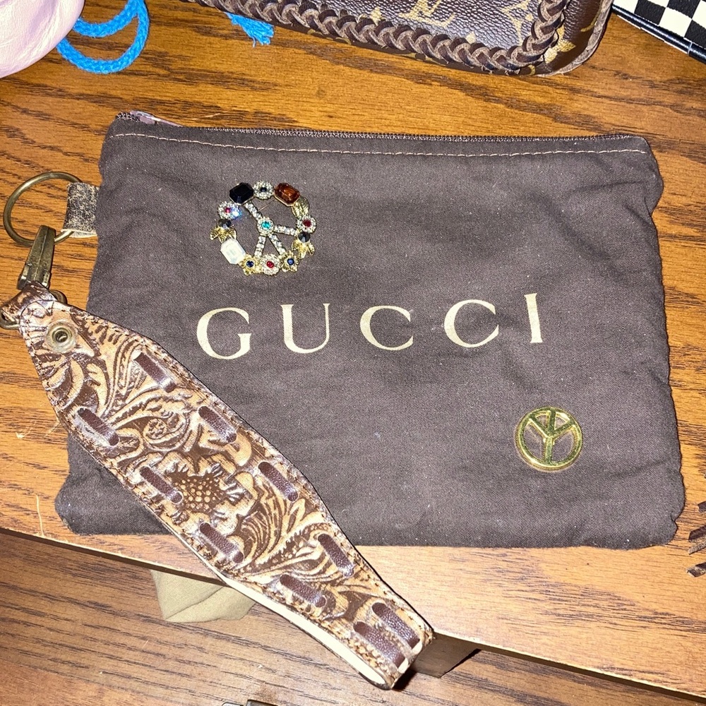 Keep it Gypsy upcycled Dustbag wristlet